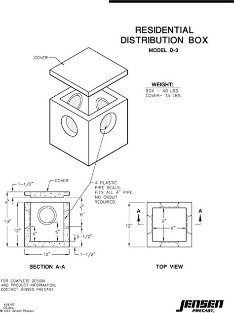 jensen d3 distribution box|d3 septic distribution box.